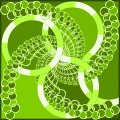 Spirals in green